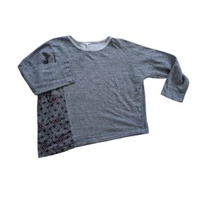 Marketplace Gray Asymmetrical Sweatshirt Sz.M